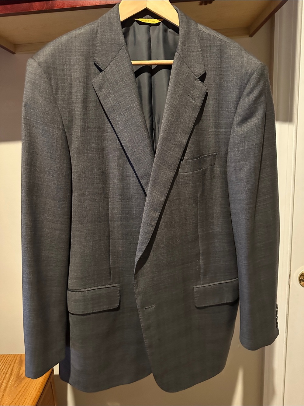 Hickey Freeman Gray Textured Wool Sport Coat